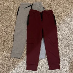 Old Navy 4T Jogger Pants Set - Gray and Burgundy